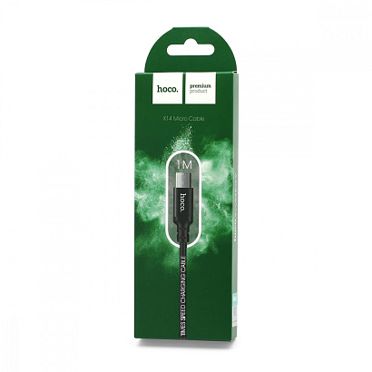 Кабель USB - Micro USB HOCO X14 "Times speed" (2.4А, 100см) черный