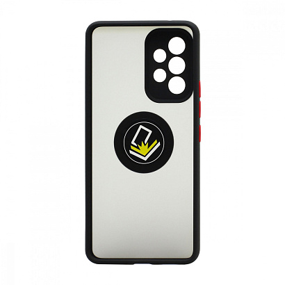 Чехол Shockproof Ring для Samsung Galaxy А53 (003) черно-красный