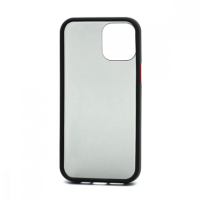 Чехол Shockproof силикон-пластик для Apple iPhone 12 Pro Max/6.7 черно-красный