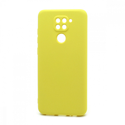 Чехол Silicone Case NEW ERA (накладка/силикон) для Xiaomi Redmi Note 9 желтый