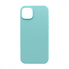 Чехол Silicone Case без лого для Apple iPhone 14 Plus/6.7 (полная защита) (044) голубой