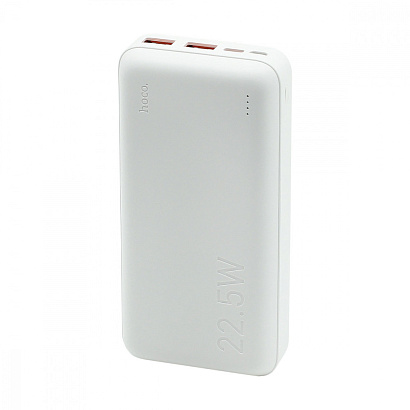 Внешний аккумулятор HOCO J101A Astute 20000 mAh (Micro-USB/Type-C/2USB 3A/LED) белый