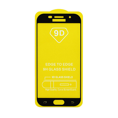 Защитное стекло Full Glass для Samsung Galaxy A5 2017 (A520) черное (Full GC) тех. пак