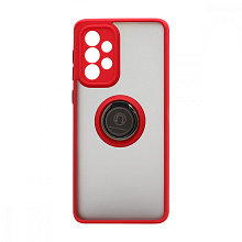Чехол Shockproof Ring для Samsung Galaxy А33 (002) красно-черный