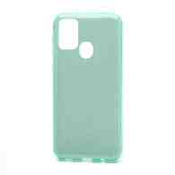 Чехол Fashion с блестками силикон-пластик для Samsung Galaxy M31 зеленый