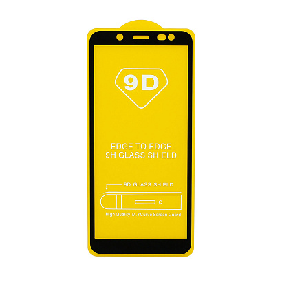 Защитное стекло Full Glass для Samsung Galaxy A6 черное (Full GC) тех. пак