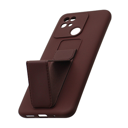 Чехол Magnetic Stend 2 для Xiaomi Redmi 10C (006) бордовый