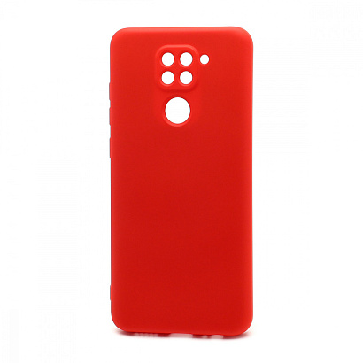 Чехол Silicone Case NEW ERA (накладка/силикон) для Xiaomi Redmi Note 9 красный