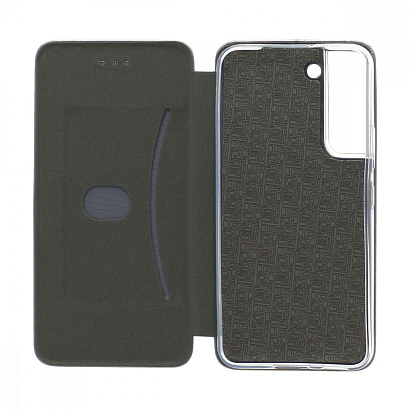 Чехол-книжка BF модельный (силикон/кожа) для Samsung Galaxy S22 серебристый