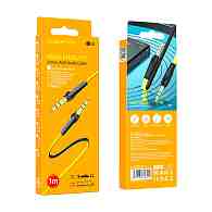 Кабель AUX (3,5 mm jack) Borofone BL6 (200см) желтый