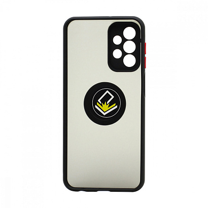 Чехол Shockproof Ring для Samsung Galaxy А23 (003) черно-красный