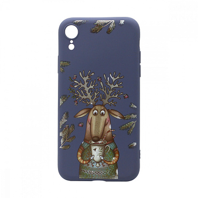 Чехол NEW ERA Winter для Apple iPhone XR (004) серый