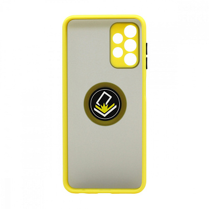 Чехол Shockproof Ring для Samsung Galaxy А13 (001) желто-черный