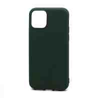 Чехол Silicone Case NEW ERA (накладка/силикон) для Apple iPhone 11 Pro/5.8 темно зеленый