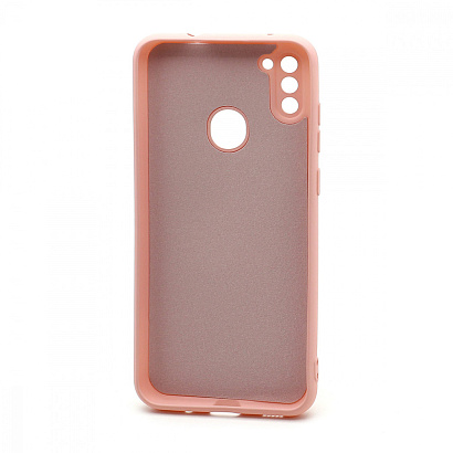 Чехол Silicone Case NEW ERA (накладка/силикон) для Samsung Galaxy A11/M11 светло розовый