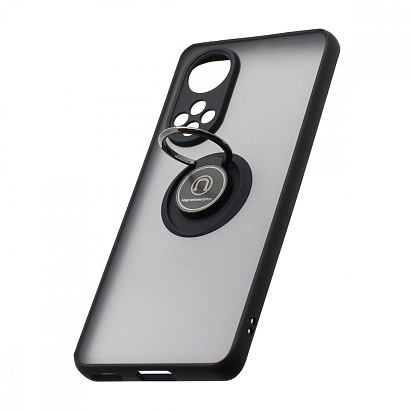 Чехол Shockproof Ring для Huawei Honor 50/Nova 9 (003) черно-красный