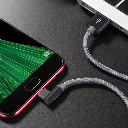 Кабель USB - Micro USB Borofone BX26 "Express" (2.4А, 100см) серый