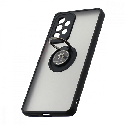 Чехол Shockproof Ring для Samsung Galaxy А53 (003) черно-красный