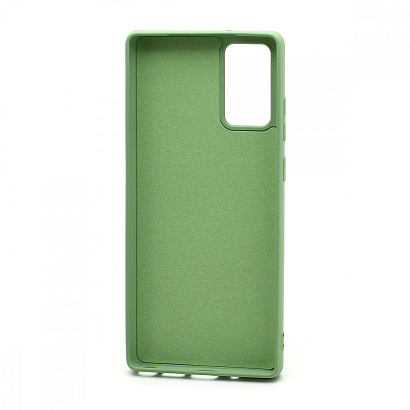 Чехол Silicone Case NEW ERA (накладка/силикон) для Samsung Galaxy Note 20 зеленый