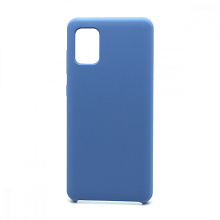 Чехол Silicone Cover Color для Samsung Galaxy A31 (010) синий