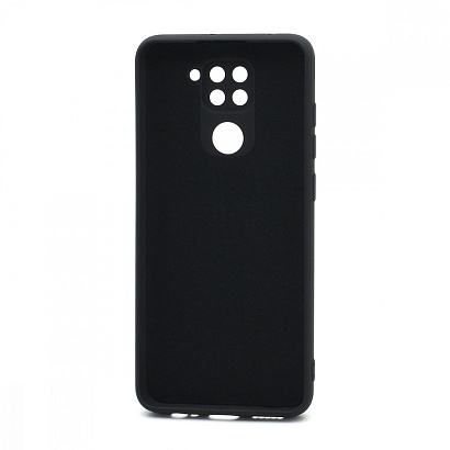 Чехол Silicone Case NEW ERA (накладка/силикон) для Xiaomi Redmi Note 9 черный