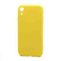 Чехол Silicone Case NEW ERA (накладка/силикон) для Apple iPhone XR желтый