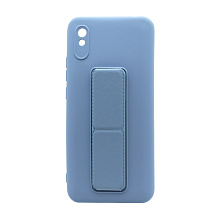 Чехол Magnetic Stend 2 для Xiaomi Redmi 9A (008) голубой