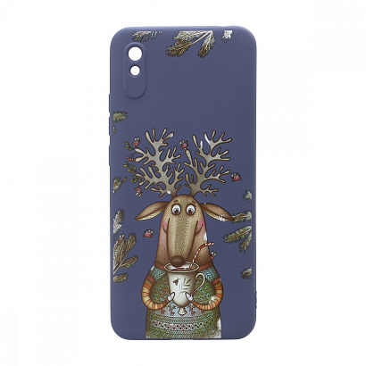 Чехол NEW ERA Winter для Xiaomi Redmi 9A (004) серый