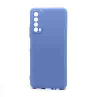 Чехол Silicone Case NEW ERA (накладка/силикон) для Huawei P Smart 2021/Y7a голубой