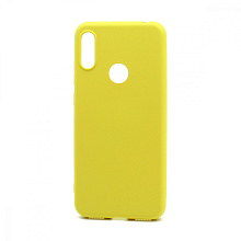 Чехол Silicone Case NEW ERA (накладка/силикон) для Huawei Honor 8A/Y6 2019 желтый