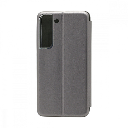 Чехол-книжка BF модельный (силикон/кожа) для Samsung Galaxy S22 серебристый