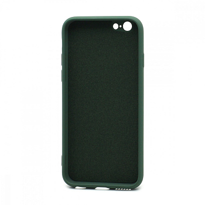 Чехол Silicone Case NEW ERA (накладка/силикон) для Apple iPhone 6/6S темно зеленый