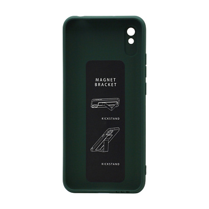 Чехол Magnetic Stend 2 для Xiaomi Redmi 9A (007) темно зеленый