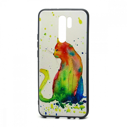 Чехол EDIVIA 3D Print (накладка/силикон-пластик) для Xiaomi Redmi 9 (080)