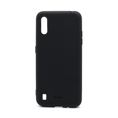 Чехол OU Lovely Fruit для Samsung Galaxy A01 (A015) силикон в блистере матовый чёрный