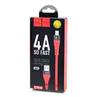 Кабель USB - Micro USB HOCO U53 " Flash" (4А, 120см) красный