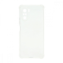 Чехол силиконовый противоударный для Xiaomi Poco F3/Redmi K40 прозрачный