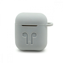 Чехол для наушников AirPods TWS силиконовый белый