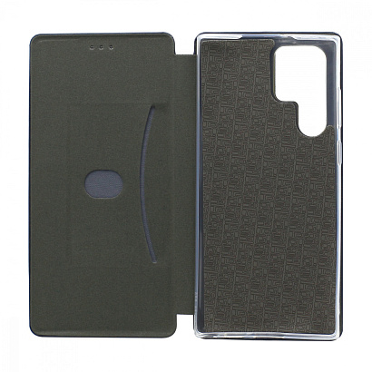 Чехол-книжка BF модельный (силикон/кожа) для Samsung Galaxy S22 Ultra синий