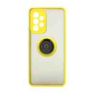 Чехол Shockproof Ring для Samsung Galaxy А53 (001) желто-черный