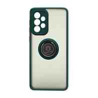 Чехол Shockproof Ring для Samsung Galaxy А33 (005) зелено-оранжевый