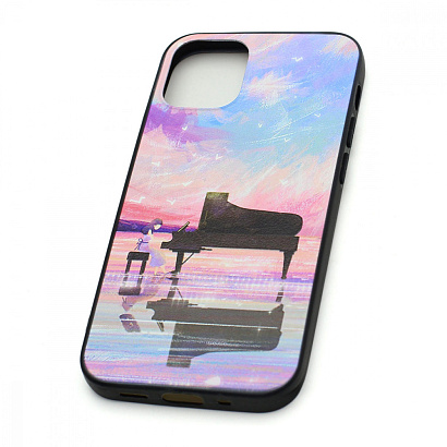 Чехол EDIVIA 3D Print (накладка/силикон-пластик) для iPhone 12 mini/5.4 (076)