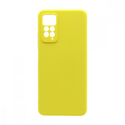 Чехол Silicone Case NEW ERA (накладка/силикон) для Xiaomi Redmi Note 11 Pro желтый