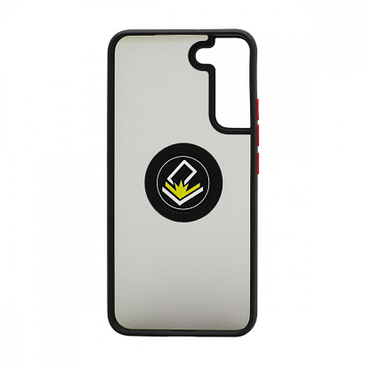 Чехол Shockproof Ring для Samsung Galaxy S22 Plus (003) черно-красный