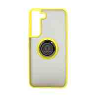 Чехол Shockproof Ring для Samsung Galaxy S22 (001) желто-черный