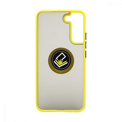 Чехол Shockproof Ring для Samsung Galaxy S22 Plus (001) желто-черный