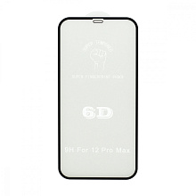 Защитное стекло 6D Premium для Apple iPhone 12 Pro Max/6.7 черное