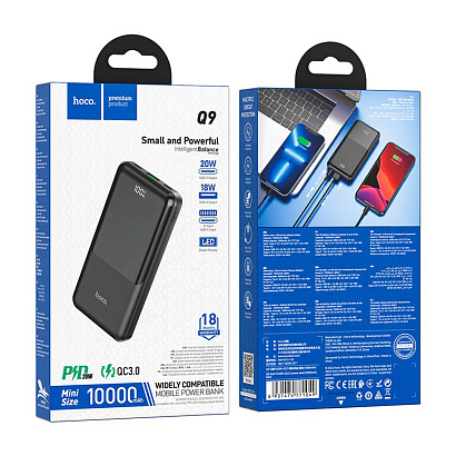 Внешний аккумулятор HOCO Q9 Shell 10000 mAh (PD20/QC3.0) черный