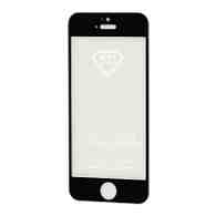 Защитное стекло Full Glass для Apple iPhone 5/5S/SE черное (Full GC) тех. пак