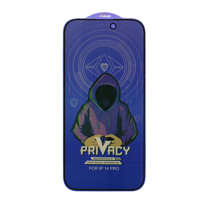 Защитное стекло MTB Privacy для Apple iPhone 14 Pro черное тех. пак